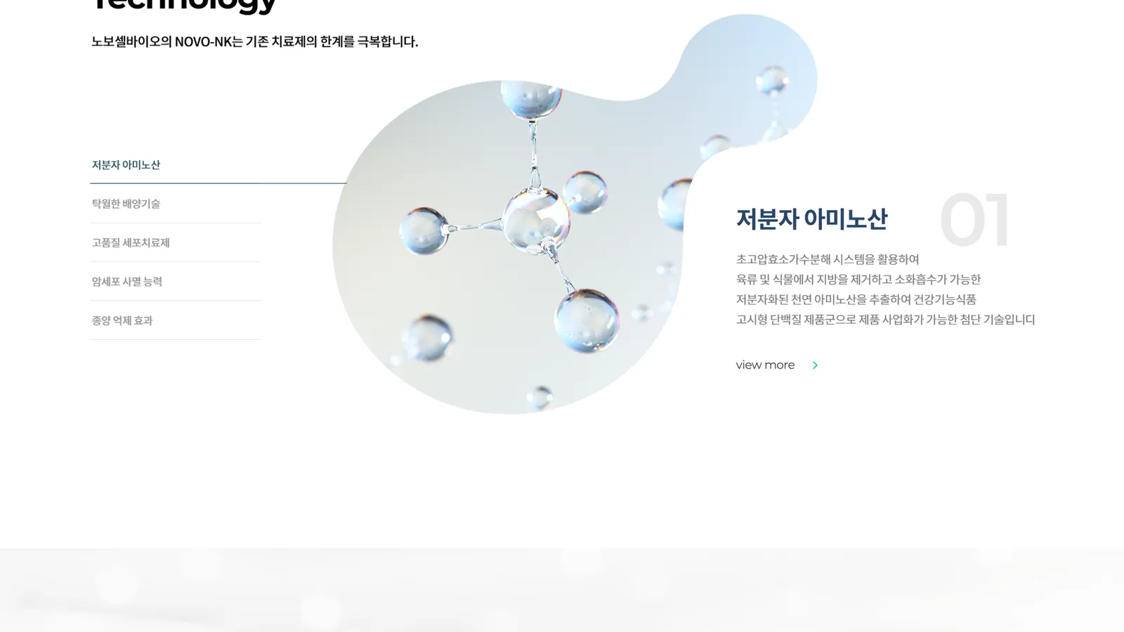 노보셀바이오 홈페이지 제작 3
